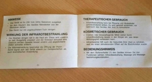 Neues Infrarot Massage-Gerät Bild 5