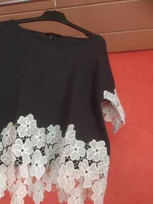 SHIRT MIT EDLER STICKEREI GRÖSSE 40 *NEU* Bild 5