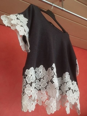 SHIRT MIT EDLER STICKEREI GRÖSSE 40 *NEU* Bild 4