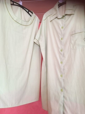 BLUSEN/TRÄGERSHIRT KOMBI 2TEILIG *GROSSE GRÖSSE* GRÖSSE 50