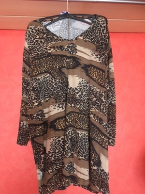 BLUSENSHIRT *GROSSE GRÖSSE* GRÖSSE 48/50 TIGERLOOK