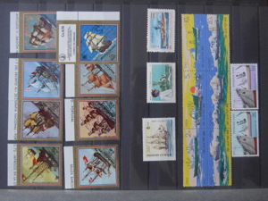 94 Schiffsbriefmarken plus 7 Blöcke - postfrisch Bild 4