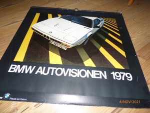 Original BMW Kalender 1979 - Autovisionen Bild 1