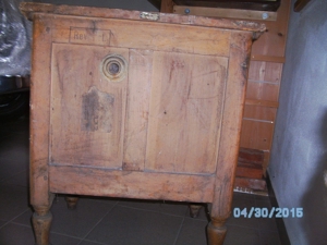 Ur- uralter Hertie-Kühlschrank (ca. 120 Jahre alt) aus Holz Bild 3