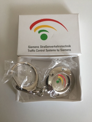 Einkaufswagenchip Metall mit Schlüsselanhänger -Sammlerstück- Bild 2