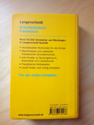 Schulwörterbuch - Französisch von Langenscheidt Bild 2
