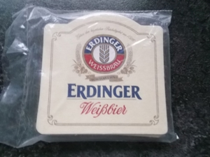 Erdinger Weissbier,White dreams,Bierdeckel Sonderformat,Fußball Bild 2