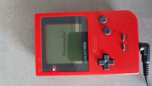 # Nintendo GAME BOY pocket Mega TOP GameBoy in Rot mit Case 1996 Konsole Bild 2