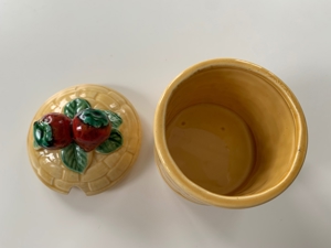 Marmeladendose mit Deckel, Keramik Bild 2