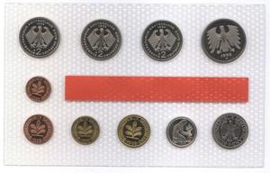 DM Kursmünzensatz von 1998, Münzstätte : alle Münzen von Karlsruhe (G) Bild 2