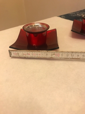 2 Designer Kerzen Ständer aus Stabiler Glas Bild 6