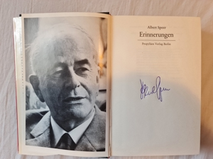 Albert Speer, Erinnerungen, handsigniert, Buch