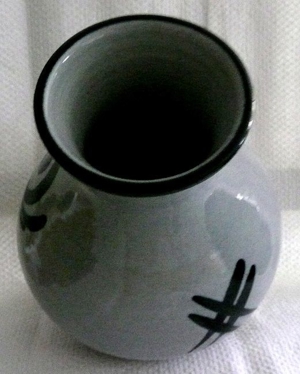Westerwälder Steinzeug - dekorative bauchige Vase Bild 6