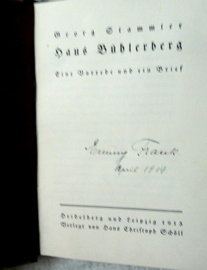 Georg Stammler- Haus Bühlerberg - Erstausgabe von 1915 Bild 3