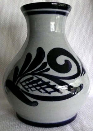 Westerwälder Steinzeug - dekorative bauchige Vase Bild 1
