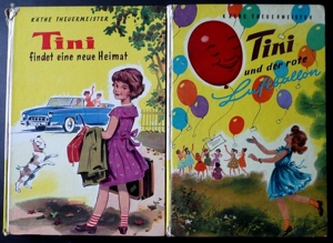 2 alte Tini - Mädchenbücher von Käthe Theuermeister aus den 60er Jahren Bild 1
