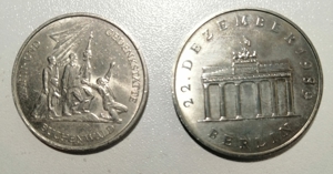 10 und 20 Mark Münze DDR Bild 2