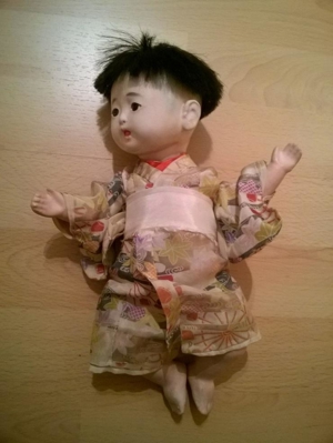 2 x antike Ichimatsu Ningyo Puppe Bild 3