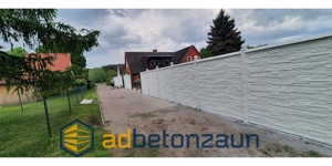 Moderner Zaun Betonzaun aus Polen mit Lieferung und Montage Bild 8
