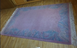 Berberteppich, Teppich, 195 x 124, cm, rosa gemustert Bild 2