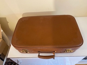 Vintage Handkoffer mit Schloß und Schlüssel Bild 2