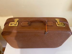 Vintage Handkoffer mit Schloß und Schlüssel Bild 3