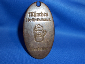 Antiken Schlüsselanhänger   München Hofbräuhaus Bierkeller 