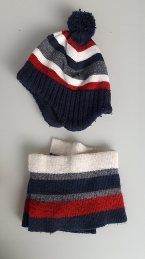 Kinder-Strickmütze und Schal von H&M Bild 3