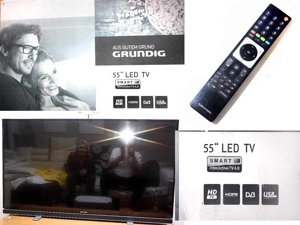 BASTLER - GRUNDIG LED TV 55" m. Aufnahme+zeitversetztes Fernsehen Bild 1