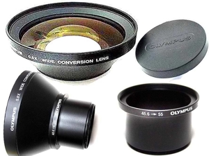 Olympus 0,8X Wide Conversion Lens 55mm+Reduzier-Ring 45,6 ) 55