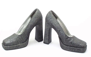 Damen Pumps Plateau Glitzer High Heels - Gr. 36 - UNGETRAGEN Bild 6