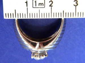 toller 925 echt Silber Ring mit weißen Steinchen Ø 19mm Bild 9