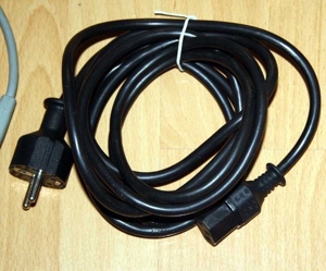 4x Kaltgeräte Kabel 3-polig Netzkabel f. PC - Monitor - Notebook - Projektor usw: Bild 5