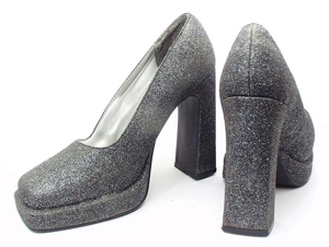 Damen Pumps Plateau Glitzer High Heels - Gr. 36 - UNGETRAGEN Bild 7