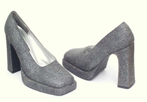 Damen Pumps Plateau Glitzer High Heels - Gr. 36 - UNGETRAGEN Bild 2