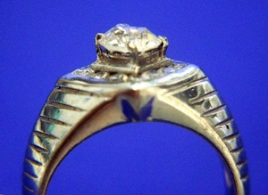 toller 925 echt Silber Ring mit weißen Steinchen Ø 19mm Bild 7