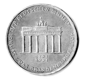 ** 200 Jahre Brandenburger Tor - 10 DM Silber Gedenkmünze - BRD Bild 2