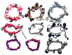 MODESCHMUCK - aus Nachlass - 26 ARMBÄNDER und HALSKETTEN Bild 6