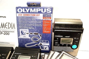 5x Olympus P 200 Thermosublimation FARBDRUCKER mit viel Zubehör Bild 7