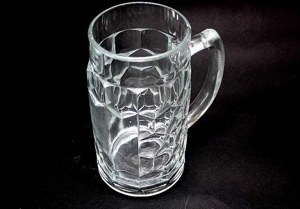 alter "rastal" Glas Bierkrug - 0,5 Liter Bild 3