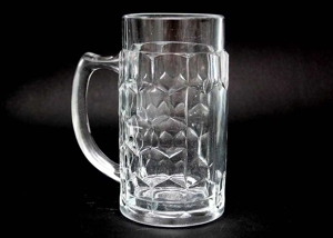 alter "rastal" Glas Bierkrug - 0,5 Liter Bild 1
