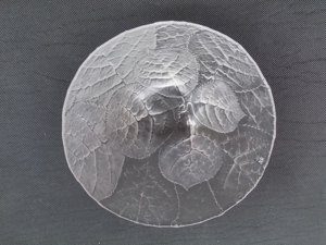 Glasschalenset "Mats Jonasson" Motiv Blätter, Bleikristall Bild 3
