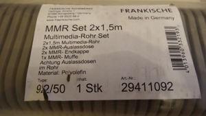 Mulitmedia-Rohr Set, MMR Set 2x 1,5 m, Elektroinstallation TV Bild 4