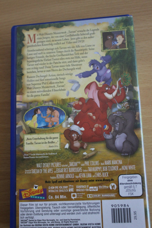 Tarzan - Walt Disney Meisterwerke 07086 Original VHS * * Neuwertig * * Bild 2