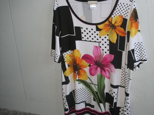 Blumen-Shirt von MONA - Größe 46