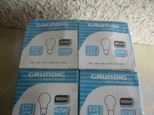 GRUNDIG-Glühbirnen ( 10 Stück ) mit E27-Fassung in 25W, 40W, 60W Bild 5