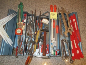 Metall-Werkzeugkiste abschließb.Set I mit vielen Werkzeugen & Co. Bild 2