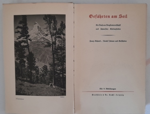 Franz Schmid, Rudolf Peters Gefährten am Seil, Buch v. Bergkameradschaft u. schw. Kletterpf.. 1934 Bild 2