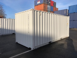20 DV ONE WAY Container RAL7035 Lichtgrau Seecontainer Schuppen Bild 12