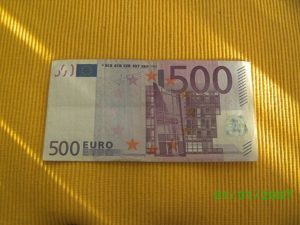 500 Euro Schein ideal für Hochzeit Geburtstag Taufe usw. Bild 2